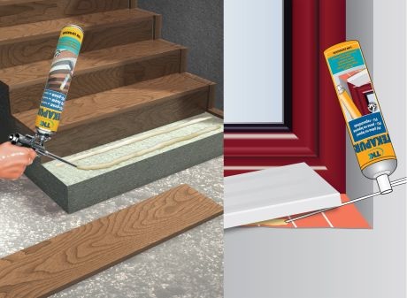 TKK Tekapur alacsony tágulású (low expansion) ragasztóhab pisztoly használata.