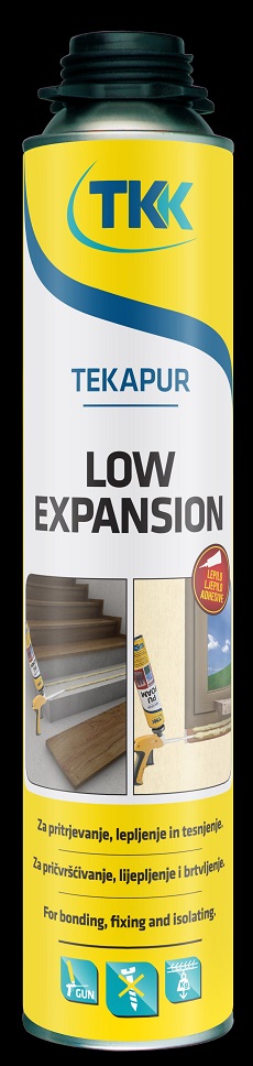 TKK Tekapur alacsony tágulású (low expansion) ragasztóhab pisztoly.