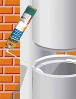 TKK Tekapur Drain & Pipe vízzáró purhab használata.