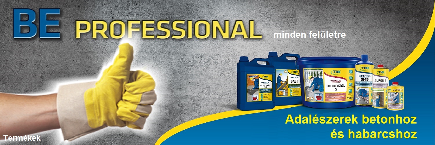 TKK adalékszerek betonhoz, habarcshoz.