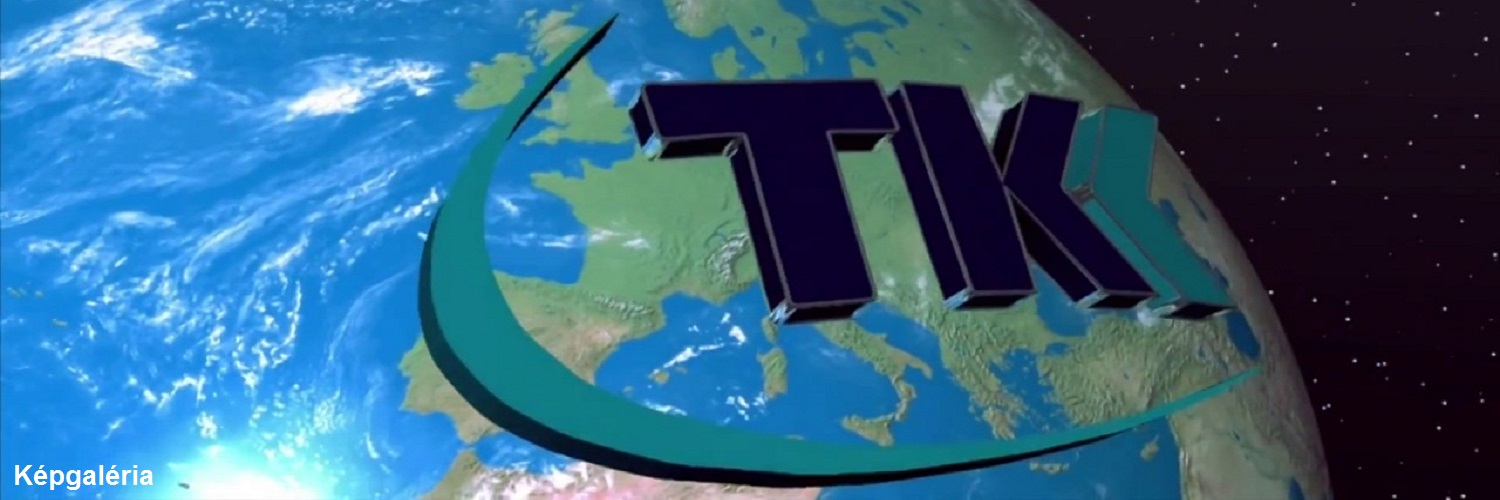 TKK termékekkel kapcsolatos képgaléria. A képen a föld körül keringő TKK logó látható.